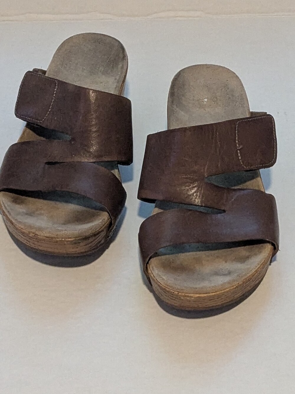 Dansko Brown 🤎 Lacee leather wedge sz 37/7.5